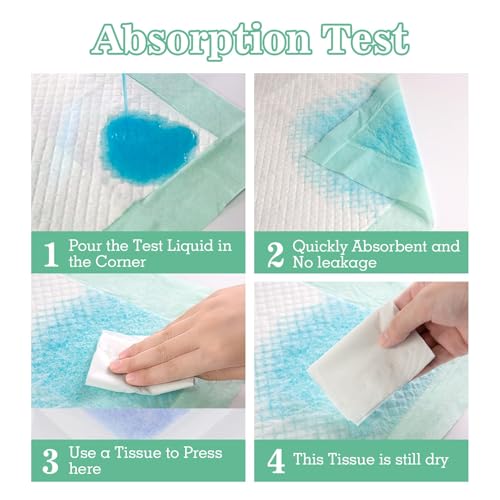 Bed Pads, 60 x 90 cm Disposable Incontinence Underpads, Disposable Changing Pad Liners, Extra Large & Thicker for Adults, Seniors, Kids, and Pets (30 Count)
