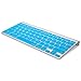 Kuzy Older Version Keyboard Cover Compatible with MacBook Pro 13 15 17 inch Release 2010-2015 and MacBook Air 13.3 inch Release 2010-2017 Silicone Skin Protector, Aqua Blue