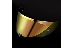 FCKBLSL i70 i10 HJ-31 Motorcycle Helmet Visor Uv Protection Helmet Shield (Bronze Gold)