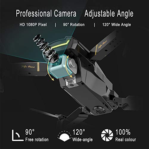 Goolsky GLOBAL Drone GW89 RC Drohne mit Kamera 1080P WiFi FPV Geste Foto Video Höhe Halten Faltbare RC Selfie Quadcopter… – Bild 3