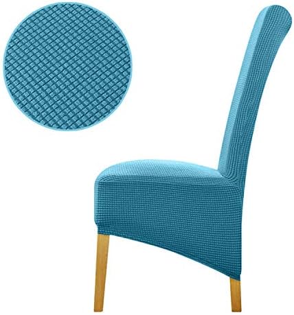 KKONION Waterproof Velvet Fleece Fabric Print Chair Cover Stretch Back Slipcovers Christmas Hotel Dining
