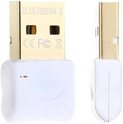 USB Bluetooth V4.0 Adapter Wireless Mini Dongle CSR 4.0 For Windows 7 8 10 XP PC (White)