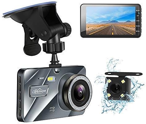Openuye Dual Dash Cam 1080p 4 Lcd Screen 170a A Wide Angle Night Vision Car Camera Recorder With Loop Recording G Sensor And Motion Detection Amazon Ae