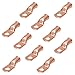 RIOCAN 10pcs 4 AWG-5/16”(M8) Ring Terminals Lugs 4 Gauge Battery Cable Ends Heavy Duty Copper Wire Lugs Battery Terminal Connectors