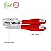 ZkitchenCo 8-Piece Kitchen Gadgets Utensils Cooking Tools, Stainless Steel Multi-Colored- Can Opener, Pizza Cutter, Bottle Opener, Ice Cream Scoop, Peeler, Grater & Strainer with Rotatable Stand