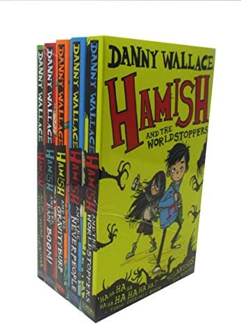 Danny Wallace's Collection Hamish Series Set of 5 Books (The Worldstoppers, The Never People, The Gravity Burp, The Baby Boom, The Terrible Christmas)