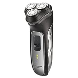 RUNWE Electric Shaver for Men Professional Men's Rotary Shaver Cordless Electric Shaver for Men Wet/Dry IPX7 Waterproof Men's Electric Razor with Beard Trimmer