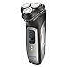 RUNWE Men's Rechargeable Rotary Cordless Shaver Men's Electric Razor Beard Trimmer IPX7 Waterproof