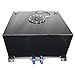 20 Gallon OEM Polished Aluminum Racing Drift Fuel Cell Gas Tank with Level Sender Hot Rod(Black)