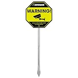 Defender 21035 Stainless Steel Yard Sign (Black)