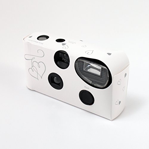 Weddingstar Disposable Camera with Flash - Silver Enchanted Hearts - Thumbnail 3