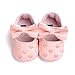 Itaar Baby Girl Moccasins Bow PU Leather Heart Embroidered Soft Soled Shoes for Infants Toddlers