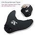Qiyun Mermaid Swim Fin Mermaid Swim Fin, Kids Boys Swimming Diving Monofin Tails Fin Training Flippers, Black