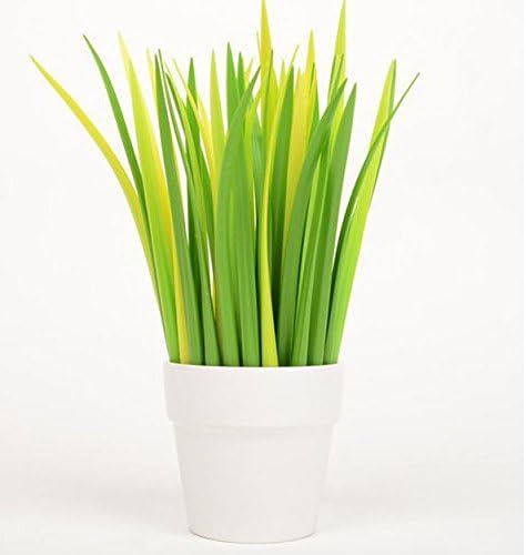 Forest Green Grass-blade Ballpoint Silicon Grass Pen Black Ink Pack of 6