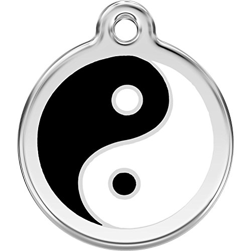 Red Dingo Personalized Ying Yang Pet ID Dog Tag (Medium)