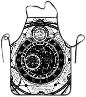Magic Mark Logo Fictional Wizarding World Magic Mark Overlock Apron Funny Aprons