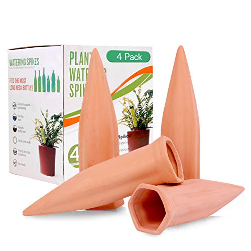 REMIAWY Plant Watering Stakes 4 Pack Automatic Plant Waterers for