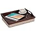 Rossie Lap Tray with Detachable Pillow, Serving Tray – Espresso Bamboo – Style No. 76102thumb 1