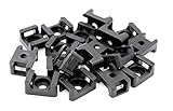 iexcell 100 Pcs Black 9 mm Cable Tie Base Saddle