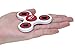 OZO9 - Hand spinner fidget toys for ADHD, Anxiety, Autism -Tri spinner hybrid ceramic bearing, POM Plastic, Si3n4 High Speed -EDC Finger spinner fidget gadget for Adults, Kids (White) + BONUS 2 Ebooks