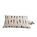 BuLuTu Cotton Feather Print Bed Pillowcases Set of 2 Queen White Pillow Covers Decorative Standard for Kids Adults Envelope Closure End-Premium,Ultra Soft,Hypoallergenic,Breathable (2 Pieces,20