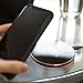 SUVIUS Fast Wireless Charger for iPhone 8, 8 Plus, X, Samsung, and Note: Quick Charge Cordless Charging Pad for All Qi Enabled Phones/Devices - Ultra Thin - USB Cable Included (Red)