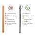 Stainless Steel Drinking Straws with Aluminum Case - Portable Straw Set - Reusable Drinking Straws with Aluminum Carrying Case Set - 4x 8.5