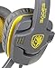Sades SA-708 Zombie Version Stereo Gaming Headset 3.5mm Plug With Mic Computer Headphone Soft PU Leather Ear-cushion Gray Yellow