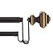 Kenney Stacey Room Darkening Double Curtain Rod, 36-66