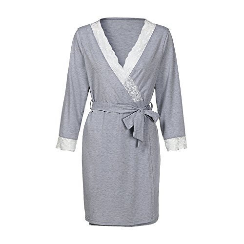 Rambling 2018 New Maternity Nursing Nightgown Pregnant Sleepwear Gown Maternity Hospital Nightdress - Thumbnail 5