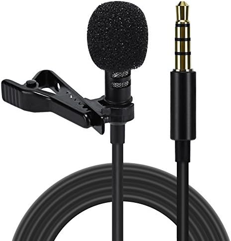 ADIERLIFE Lavalier Microphone Omnidirectional Mic Professional Audio Microphone Kit for Apple IPhone Android &amp; Windows Smartphones for YouTube Interviews Podcasts