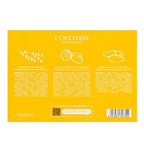 L'Occitane Hand Cream Classics Trio Gift Set Enriched with Shea Butter