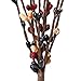 Factory Direct Craft Pack of 12 Americana Pip Berry Stems Summer Rustic Berries, Farmhouse Home Decor for Table Arrangements and Fourth of July Centerpiece Decorations (12