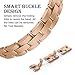 TOROTOP Compatible for Galaxy Watch 42mm Band Women/Galaxy Watch Active2 44mm 40mm Bands,20mm Rose Gold Metal Stainless Steel Chain Bangle Bracelet Replacement Compatible for Samsung Active Bands