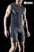 TSLA Men's Athletic Compression Shorts, Sports Performance Active Cool Dry Running Tights, Zero Grey, Large