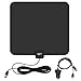 Amplified TV Antenna Get 50 Miles Range Amplified Indoor Digital HDTV Antenna -Detachable Amplifier Signal Booster-USB Power Supply-13ft High Reception Coax Cable