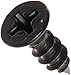 Small Parts 0808APFB Steel Sheet Metal Screw, Black Oxide Finish, 82 degrees Flat Head, Phillips Drive, Type A, #8-15 Thread Size, 1/2