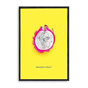 Framed Canvas Wall Art for Living Room, Bedroom Cute Fruits Children Room Canvas Prints for Home Decoration Ready to Hanging - 16x24 inches