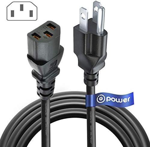 T POWER 10FT Extra Long 3 Prong Wall Plug Power Cord for Samsung LG Toshiba Sharp LCD TV Plasma DLP LED Monitor Screen HDTV US Plug, UL Listed 3903-000144, 3903-000552, 3903-000144L