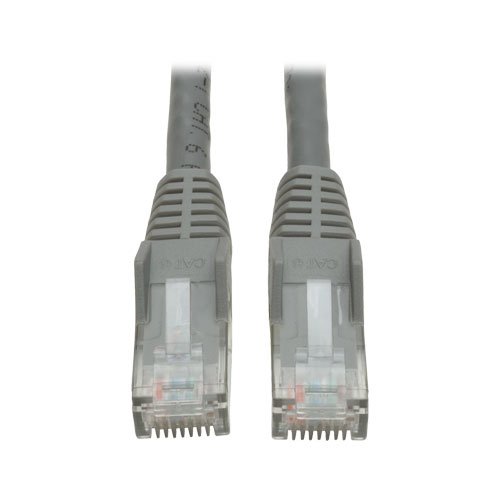 Tripp Lite Cat6 Gigabit Snagless Molded Patch Cable RJ45 M/M - White, 15-ft.