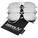 zeroUV Classic Metal Frame Spring Hinges Color Mirror Lens Aviator Sunglasses 56mm (3-Pack | Silver)