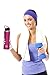 GO Bottles Stainless Steel Insulated Water Bottle with Flip Straw and Sweat-Proof Rubber Grip H2O Sports Drinking Bottle, 24 oz.