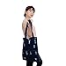 Manka Vesa Women Canvas Bag Denim Tote Shoulder Shopping Bag Handbag Pockets Navy blue