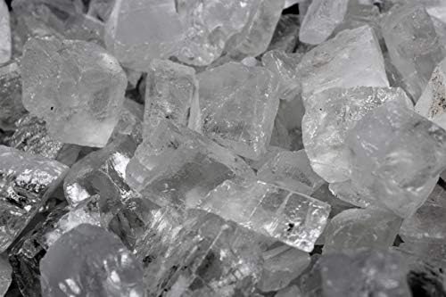 Rainbowrecords239 - Natural Rough Clear Calcite - 1/2 Lb Bulk Lots of Raw Stones, Rocks, Minerals for Tumbling, Cabbing, 8 Ounces