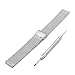 Ritche 20mm Mesh Stainless Steel Bracelet Wrist Watch Band Strap Silver Clasp