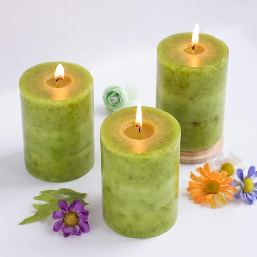 FLAVCHARM Sage Scented Pillar Candles