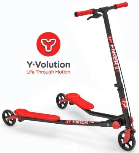 Yvolution A3 Air Y Fliker Kids Scooter - Black/Red by Fliker