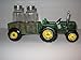 Green Tractor and Wagon Salt & Pepper Shaker Set - Farm Decor