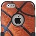 MYTURTLE Shockproof Hybrid Case Hard Silicone Shell High Impact Protection Package Including [9H Flexible Nano Glass Protector] Full Body Cover for iPhone 6s, iPhone 6, Ball Sports Basketball