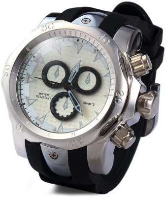 Mens Military Digital Outdoor Sport Watch with Fashion Design Electronic LED Display,Water Resistant,Alarm - Black (1)